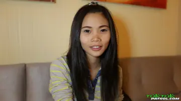 Petite Asian Gives a Blowjob and Rides Cowgirl