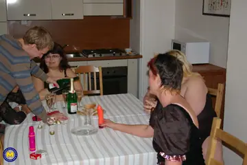 European MILFs with Natural Tits Have Group Sex and Anal