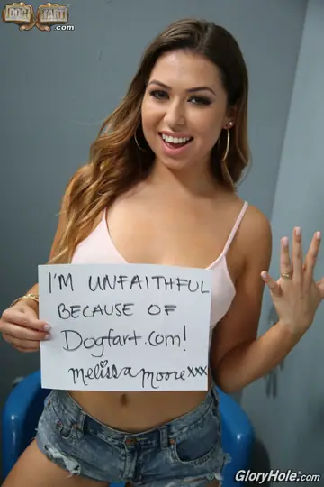 Melissa Moore – Latina Brunette with Big Natural Tits Sucks and Fucks Through Gloryhole
