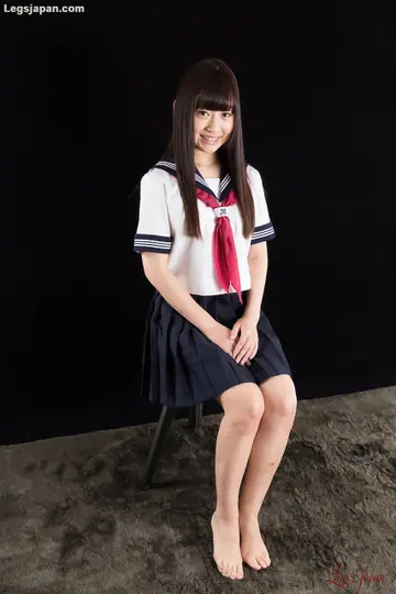 Japanese Woman Flashes Thong and Gives a Footjob Until Cumshot
