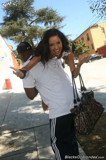 Trinity St Claire – Skinny Brunette Takes Four Black Men in Interracial Gangbang