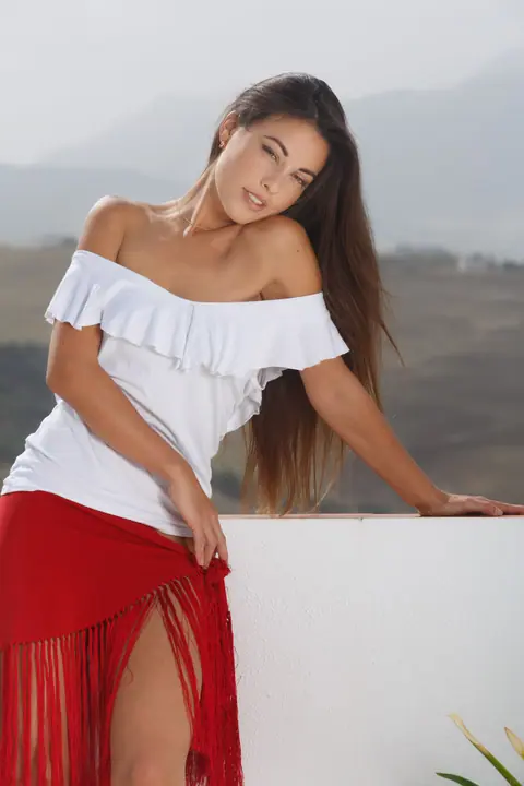 Lorena Garcia: Spanish Brunette Flaunts Her Pussy Outdoors – photo 1 of 20