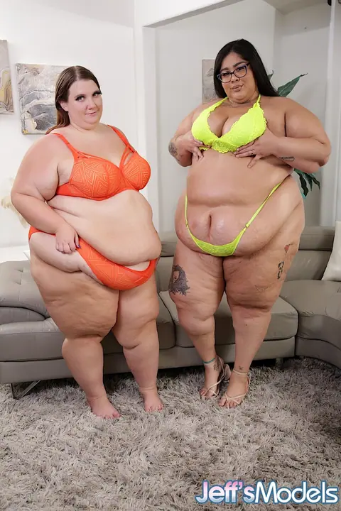 Crystal Blue: Ebony BBW Brunette and Redhead Undress and Pleasure Each Other – photo 15 of 16