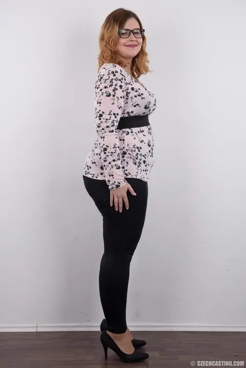 Czech Redhead BBW in Glasses Shows Off Her Body – photo 3 of 20