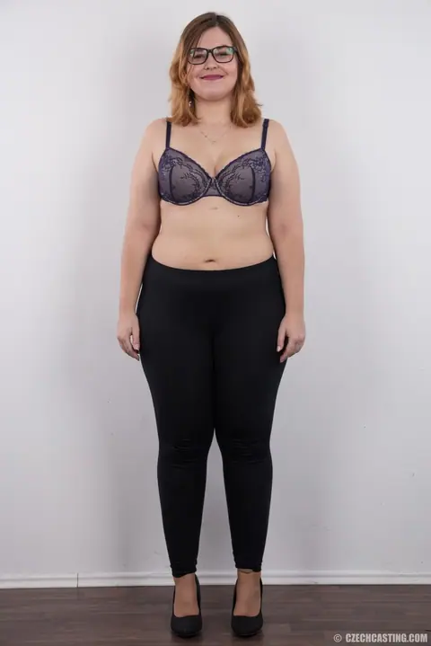 Czech Redhead BBW in Glasses Shows Off Her Body – photo 4 of 20