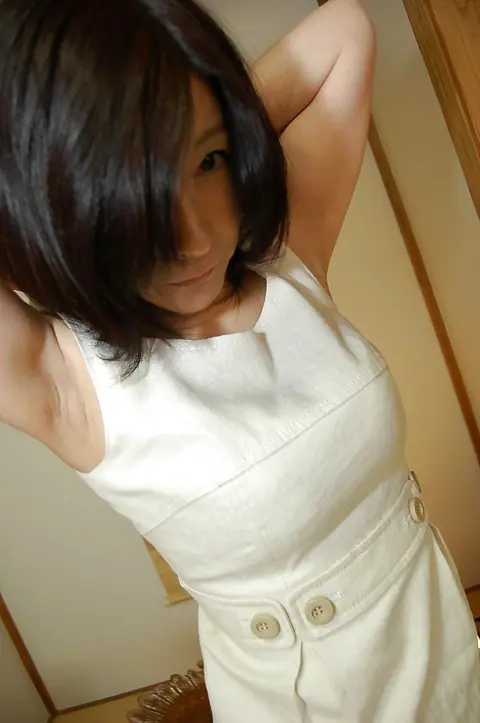 Busty Asian MILF Strips Out of Her Lingerie and Skirt – photo 5 of 16