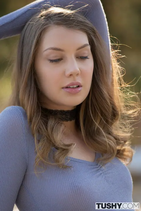 Elena Koshka: Tall Russian Brunette in Lingerie Takes Anal and Swallows – photo 19 of 20