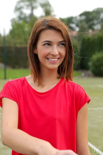 Tera Link – Petite Czech Brunette Shows Off Her Small Natural Tits