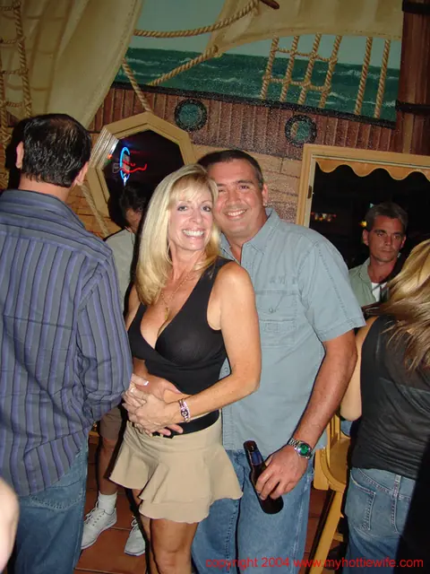 Double Dee: Tall Mature Blonde Fucks and Kisses at a Public Swingers Party – photo 2 of 20