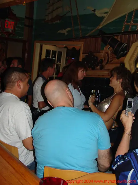 Double Dee: Tall Mature Blonde Fucks and Kisses at a Public Swingers Party – photo 5 of 20