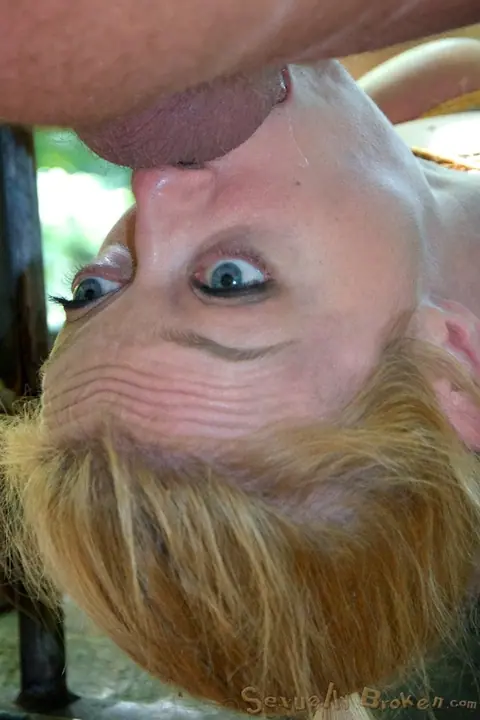Hazel Roze: Busty Redhead MILF Gets Bound for Bondage Anal in the Forest – photo 12 of 16