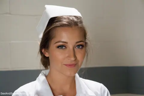 Dani Daniels: Busty Brunette in Nurse Lingerie Poses Nude in Heels – photo 17 of 20