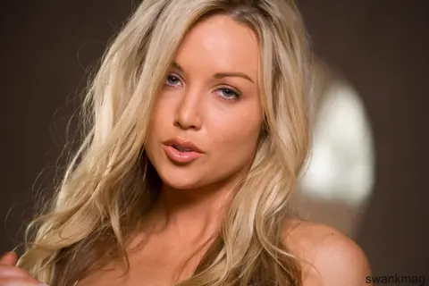 Kayden Kross: Blonde MILF in Lingerie and Thong Fingers Her Shaved Pussy – photo 13 of 15