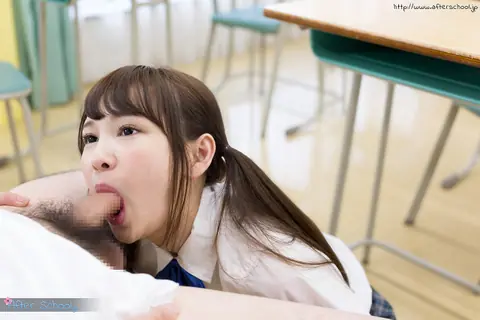 Shuri Atomi: Slim Asian Woman in Pigtails Sucks Cock and Takes Cum in Mouth – photo 10 of 16
