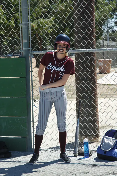 Morgan Attwood: Blonde PAWG Flashes Her Big Ass in Softball Uniform and Socks – photo 3 of 11