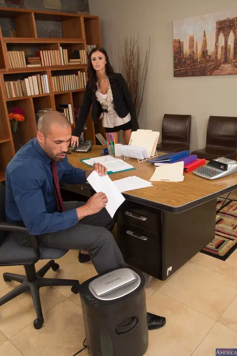 Whitney Westgate: Busty Brunette in Uniform Takes Anal Doggy Style in the Office – photo 3 of 20