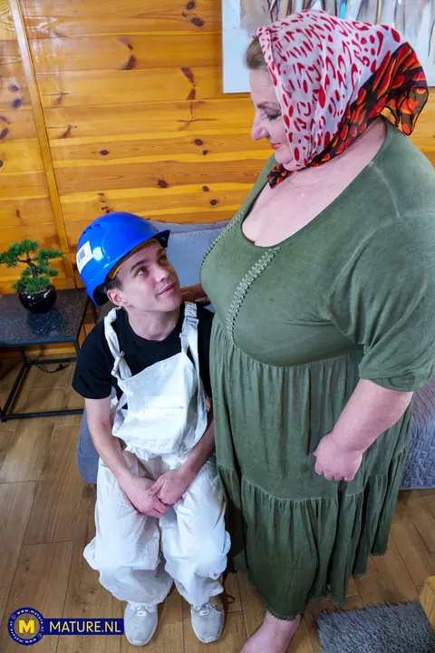 Tall Hungarian BBW in Uniform Has Sex with Her Partner – photo 1 of 20