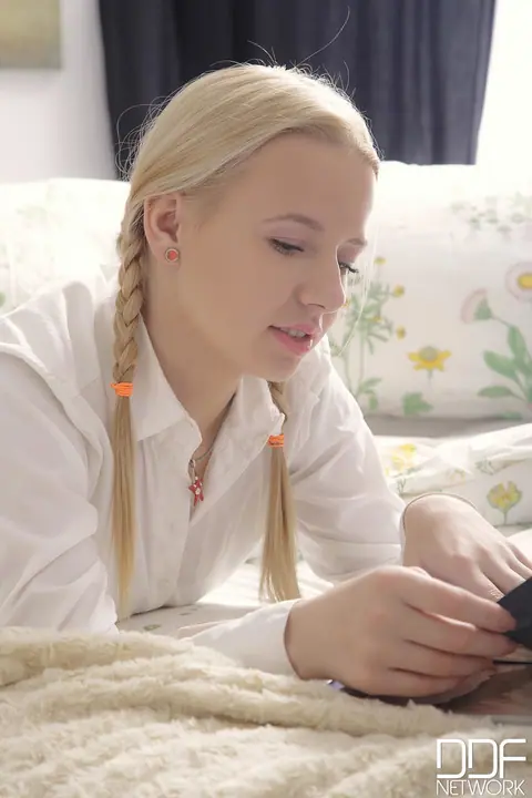 Olivia Grace: Blonde European Woman Takes an Anal Creampie – photo 1 of 20