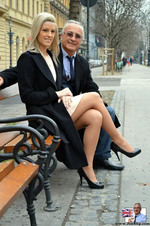 Blanche Bradburry: British Blonde in High Heels Fucks Outdoors – photo 1 of 20