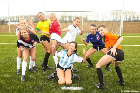 Cayla Lyons: Blonde and Brunette Czech Women Have Lesbian Sex on the Soccer Pitch – photo 14 of 20
