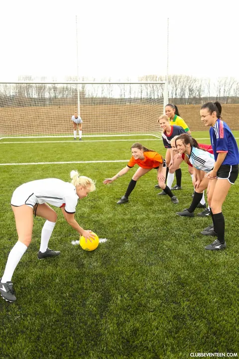 Cayla Lyons: Blonde and Brunette Czech Women Have Lesbian Sex on the Soccer Pitch – photo 7 of 20