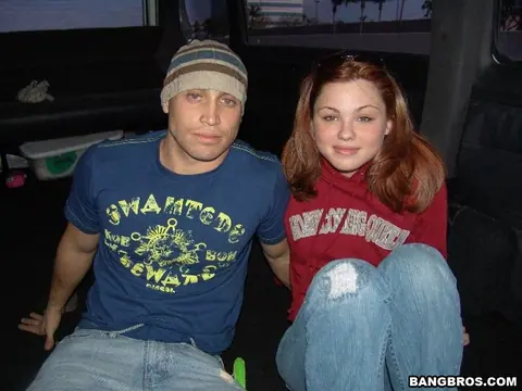 Jayme Langford: Skinny Redhead Strips Out of Her Jeans and Spreads in a Car – photo 6 of 13