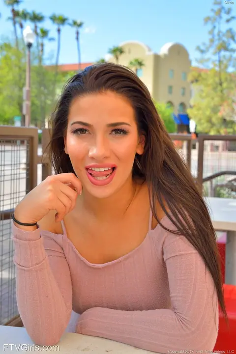 Olivia Nova: Busty Brunette Toys Her Ass and Fingers Her Pussy Outdoors – photo 8 of 20