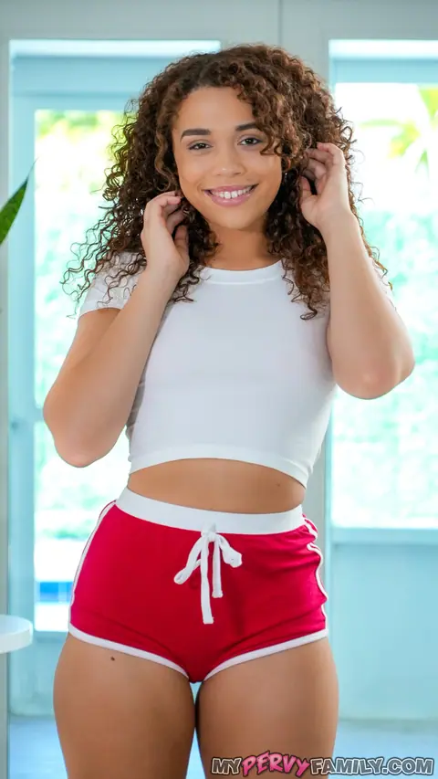 Willow Ryder: Latina in Shorts Takes Black Cock in Interracial Sex – photo 1 of 15