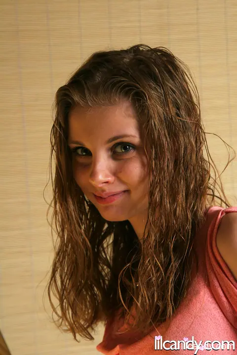Lil Candy: Redhead in Jeans Flashes Her Small Natural Tits – photo 1 of 15