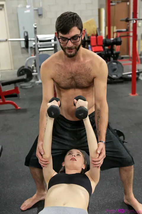 Ava Parker: Skinny Redhead Sucks Cock and Gets Fucked in the Gym – photo 6 of 16