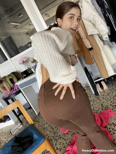 Marina Gold: Brunette Latina Takes a Facial Cumshot in POV – photo 9 of 16