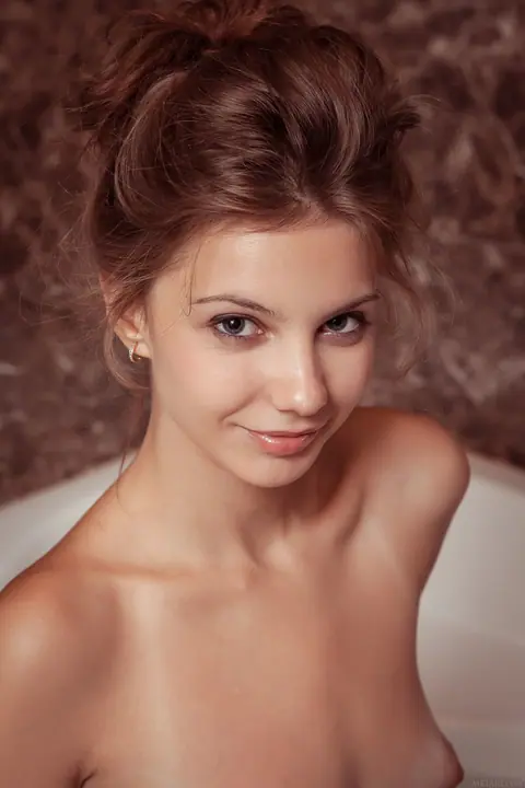 Emma Sweet: Petite Ukrainian Brunette Bathes Her Tan Lines – photo 1 of 20