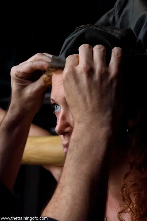 Sabrina Fox: Tall Redhead MILF Bound and Sucks Cock in Bondage – photo 16 of 21