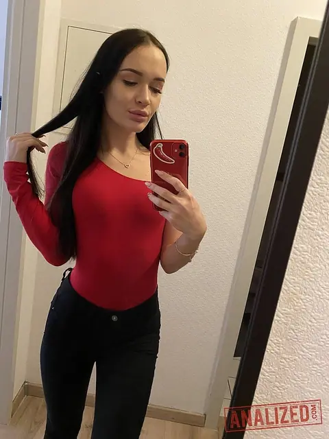 Sasha Sparrow: Petite Russian Brunette Shows Her Tits and Pussy in a Mirror Selfie – photo 1 of 20