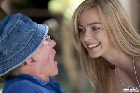 Abigaile Johnson: Slim French Blonde Sucks Cock and Fucks an Older Man – photo 2 of 20