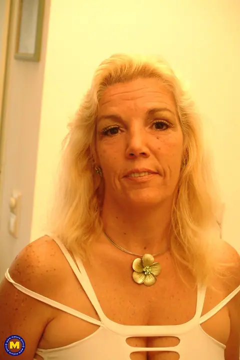 Curvy Mature Blonde Bares Her Big Tits and Fucks Her Lover – photo 6 of 20
