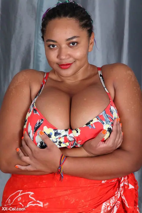 Thick Ebony MILF Strips to Show Her Big Tits and Heavy Ass – photo 1 of 20