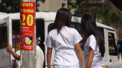 Filipina in Uniform Sucks Cock and Gets Fucked POV – photo 10 of 21