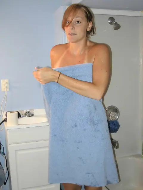 Tall Redhead MILF Soaps Big Natural Tits in the Shower – photo 20 of 20