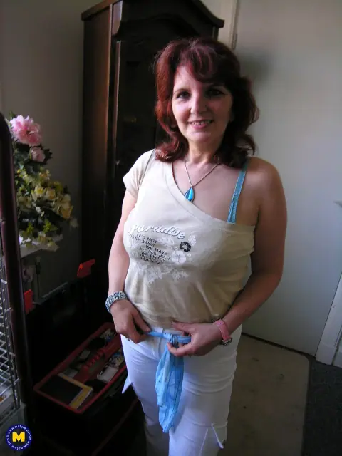 Curvy Mature Redhead Spreads Her Big Ass – photo 1 of 20