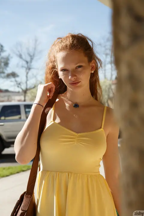 Wendy Patton: Petite Redhead Reveals Her Big Tits and Panties in Public – photo 3 of 11