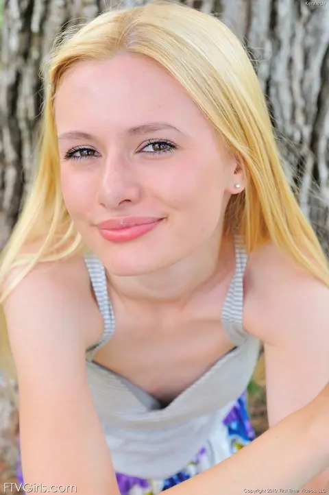 Kennedy Kressler: Slim Blonde Strips Out of Her Panties Outdoors – photo 12 of 16