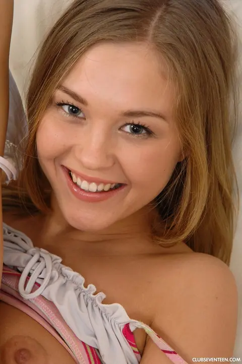 Barbamiska: Russian Blonde Shows Her Natural Tits and Fingers Both Holes on the Sofa – photo 9 of 20