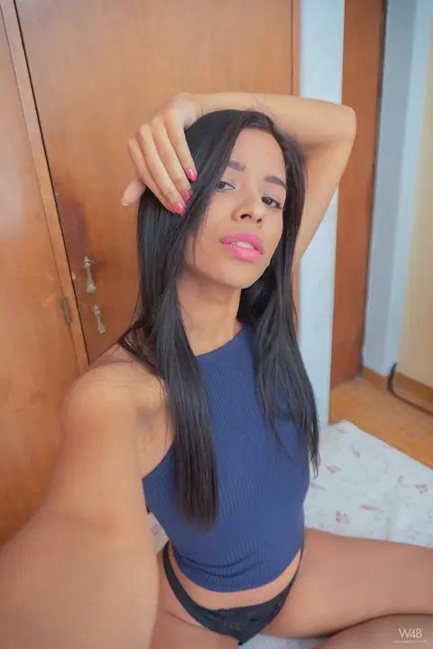 Karin Torres: Slim Latina with Natural Tits Spreads Her Pussy in Selfies – photo 2 of 20
