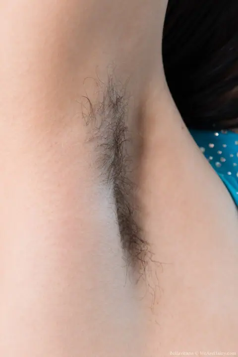 Bellavitana: Brunette in High Heels Shows Hairy Armpits and Fingers Her Pussy – photo 3 of 16