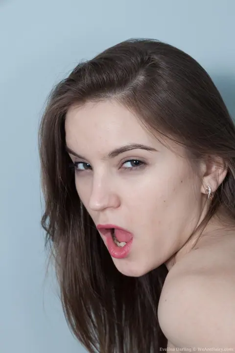 Evelina Darling: Petite European Brunette in Stockings Fucks and Uses a Glass Dildo – photo 8 of 20