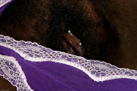 Ebony BBW with a Big Ass Shows Her Hairy Pussy Outdoors – photo 16 of 20