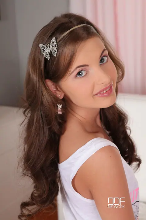 Liona Levi: Russian Babe Strips Out of Her Shorts and Plays with a Purple Vibrator – photo 1 of 20