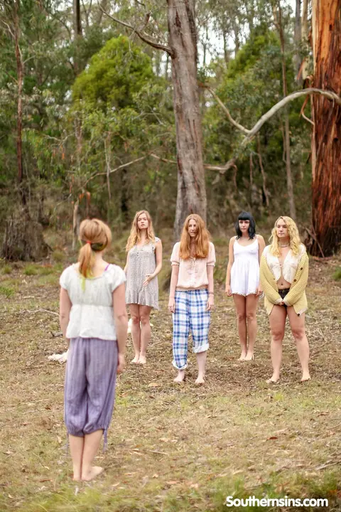 Chloe B & Kim Cums: Blonde, Brunette, and Redhead Practice Yoga Outdoors – photo 1 of 20