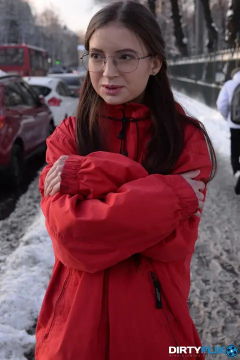 Taylor Krystal: Slim Brunette in Glasses Gets Fucked Outdoors – photo 1 of 20